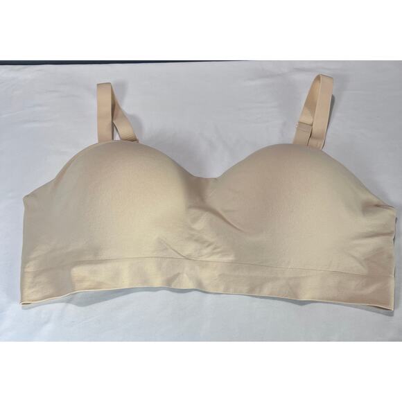 ✨Truekind Daily Comfort Bra Wireless Nude Beige Size 3XL Plus Size Seamless - Picture 5 of 6